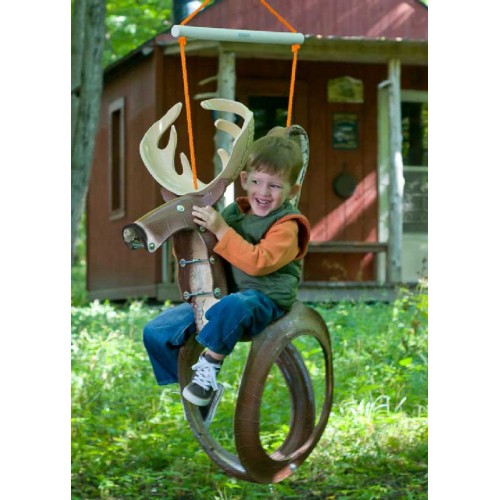 Recycled Tire Swing Rope Tire Swing - Wood Tree Swings